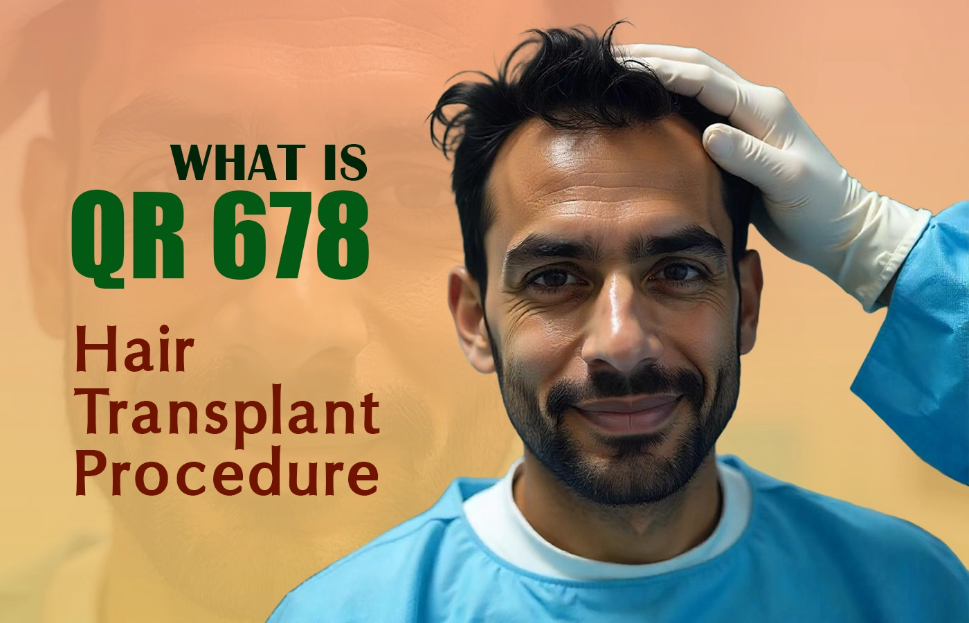 Patient receiving QR 678® hair regrowth therapy at Dinaaz Hair & Skin Care Clinic