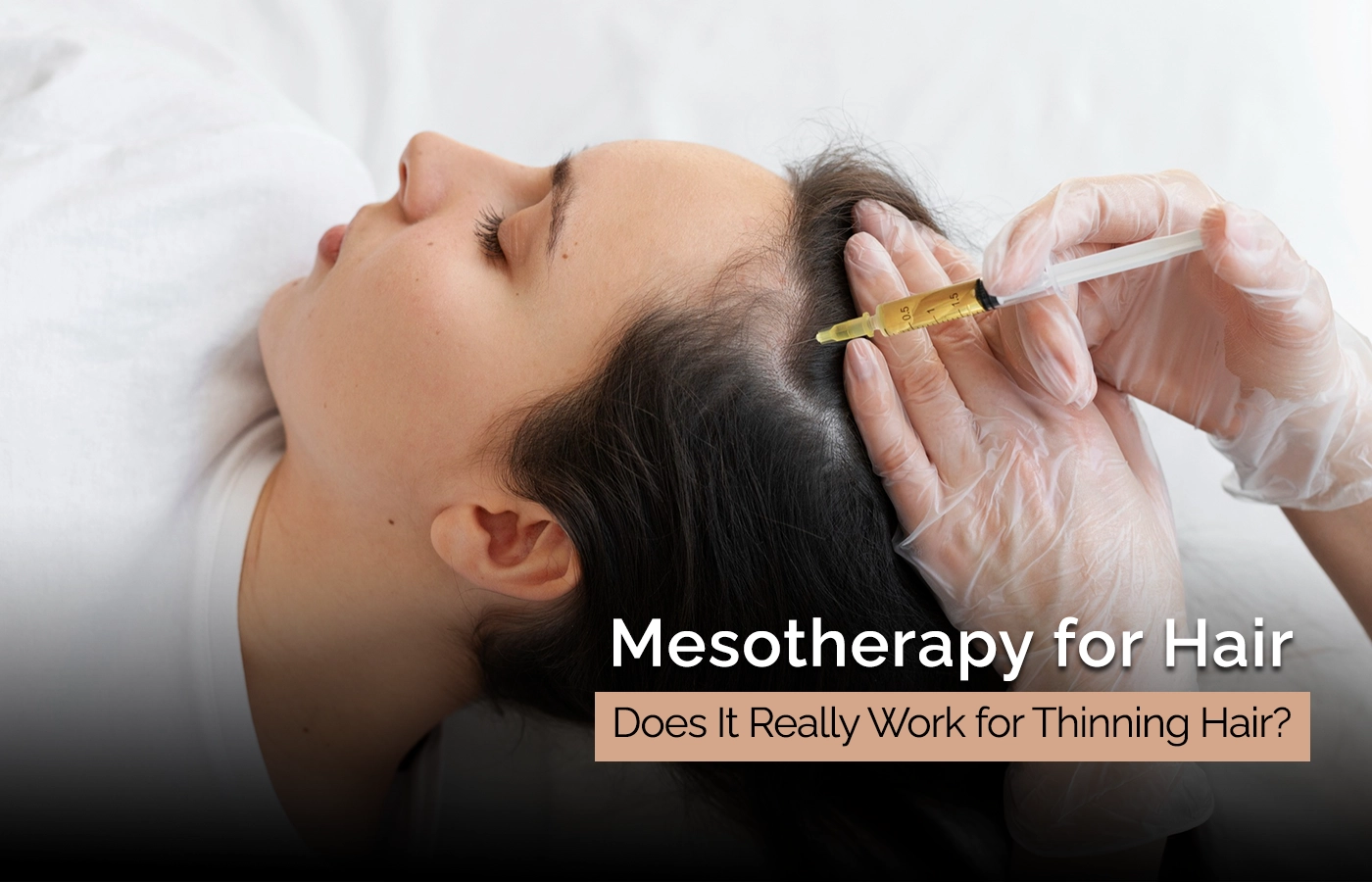 Mesotherapy hair treatment session at Dinaaz Hair & Skin Clinic Bangalore